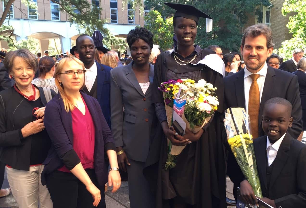 Nyadol Nyuon at her graduation ceremony. 