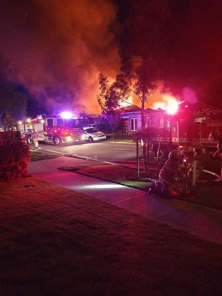 The blaze broke out shortly after 1am on Sunday.