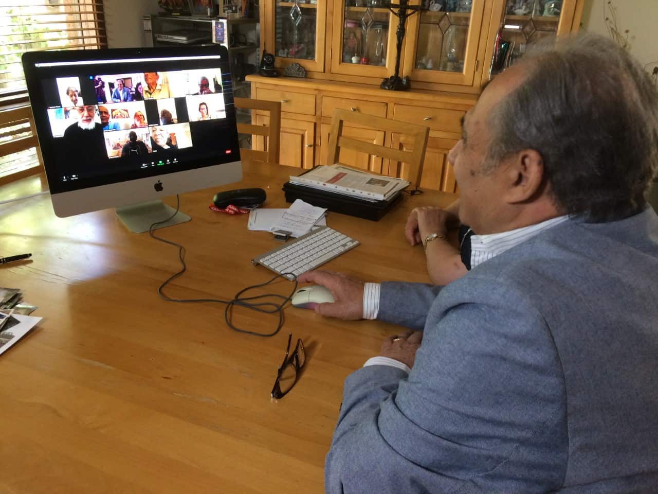 Souria and Raouf have continued the group's meetings during the pandemic over Zoom 