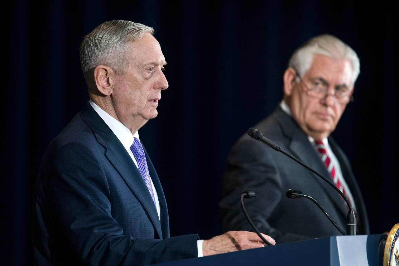 Rex Tillerson and Jim Mattis 