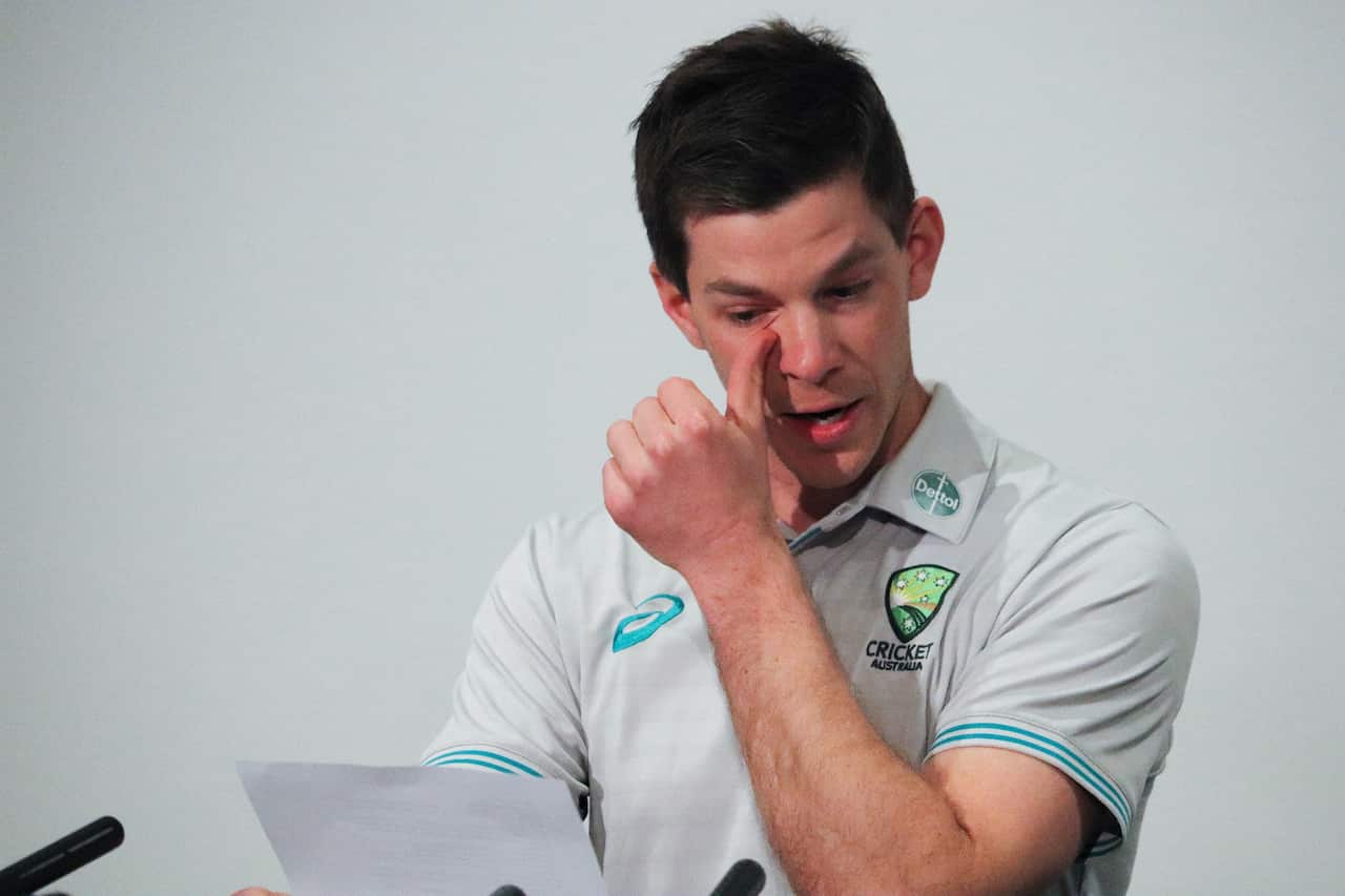 Tim Paine has resigned as Test captain after being investigated nearly four years ago for allegedly sending explicit messages to a female co-worker in Tasmania.