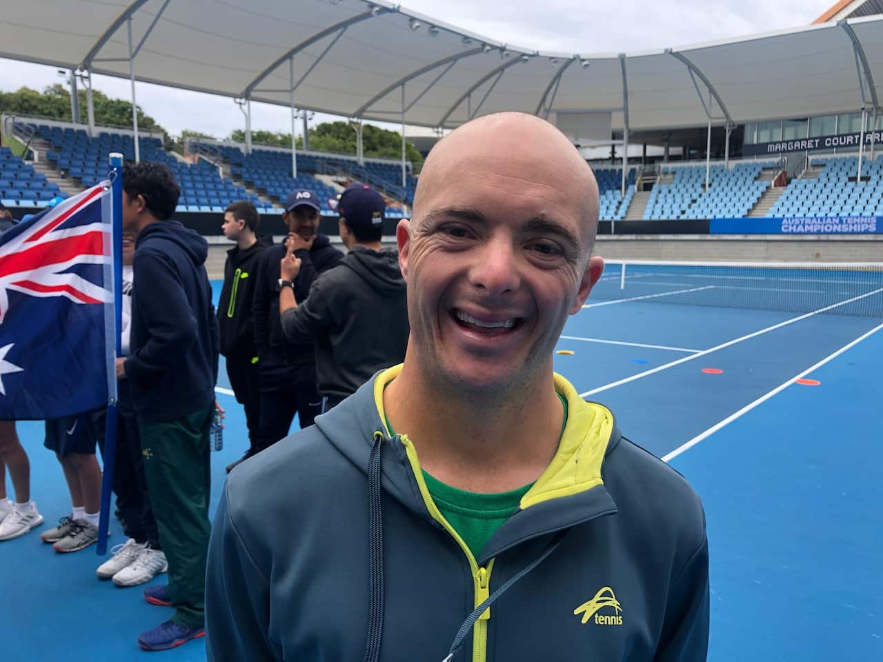 Returning champion Tim Gould said he's competing this year for his family. 