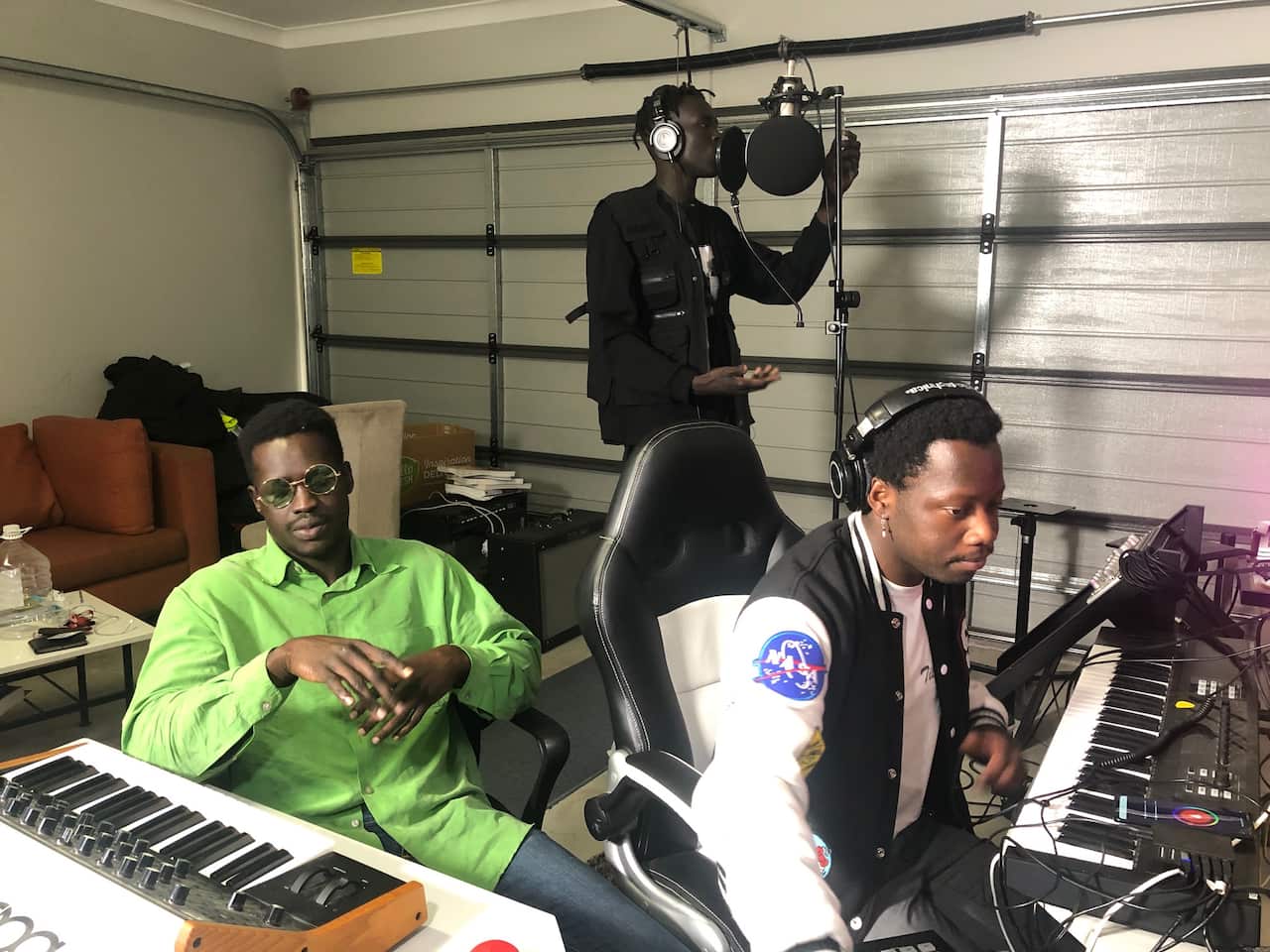 Titan Debirioun, Rockstar Bo-La and producer Simba Andrews