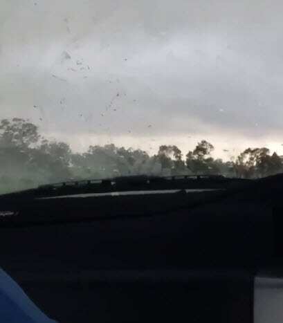 The Bureau of Meteorology says the sight is typical of fairly-localised weather events.