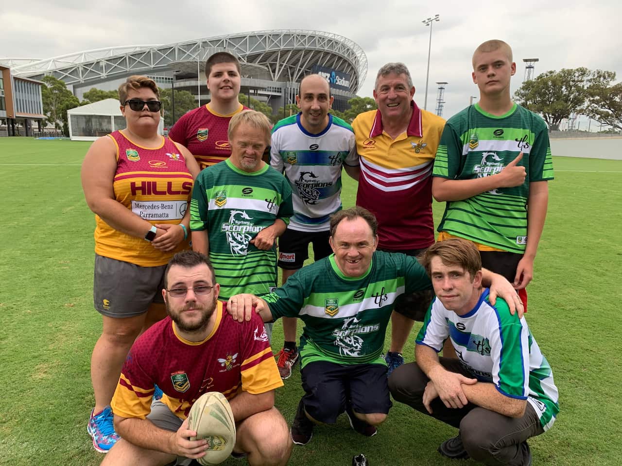 Touch Football Specialised players after a session
