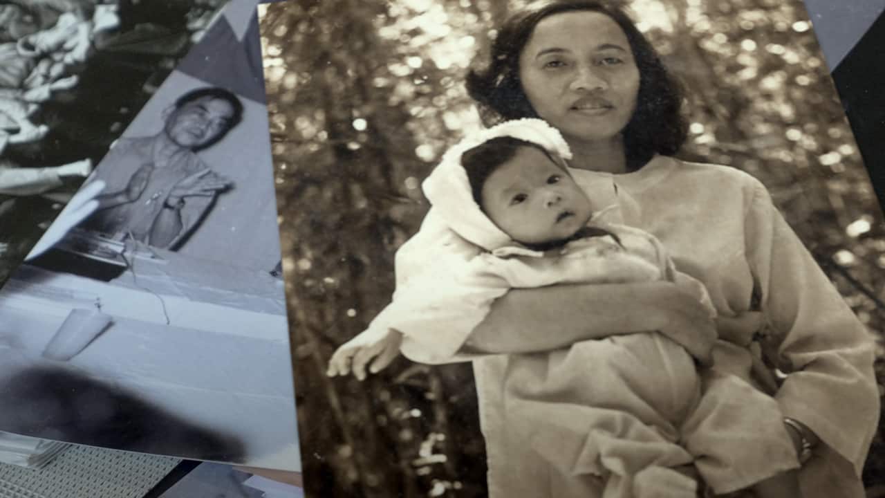 Tran To Nga and her daughter, who died from heart malformation.