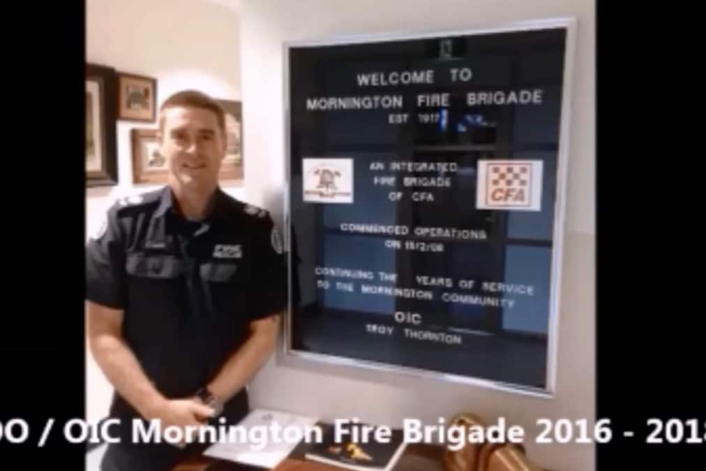 Troy Thornton spent nearly 30 years working as a firefighter.