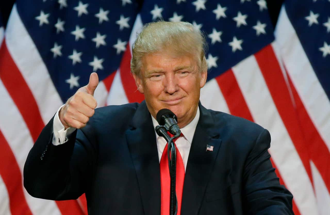 File image of Republican presidential candidate Donald Trump (AAP)