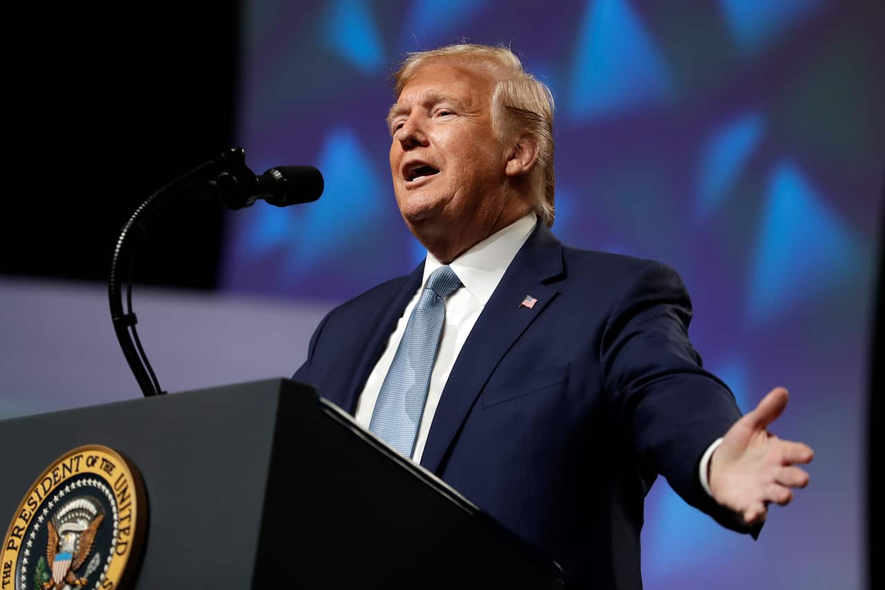 President Donald Trump was widely criticised for his use of the word "lynching" when describing his potential impeachment.