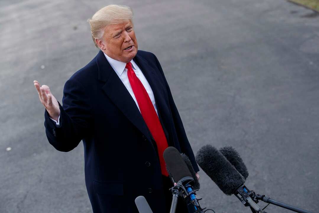 "It's a dangerous group of people": Donald Trump says about the migrant caravan headed to the US-Mexican border.
