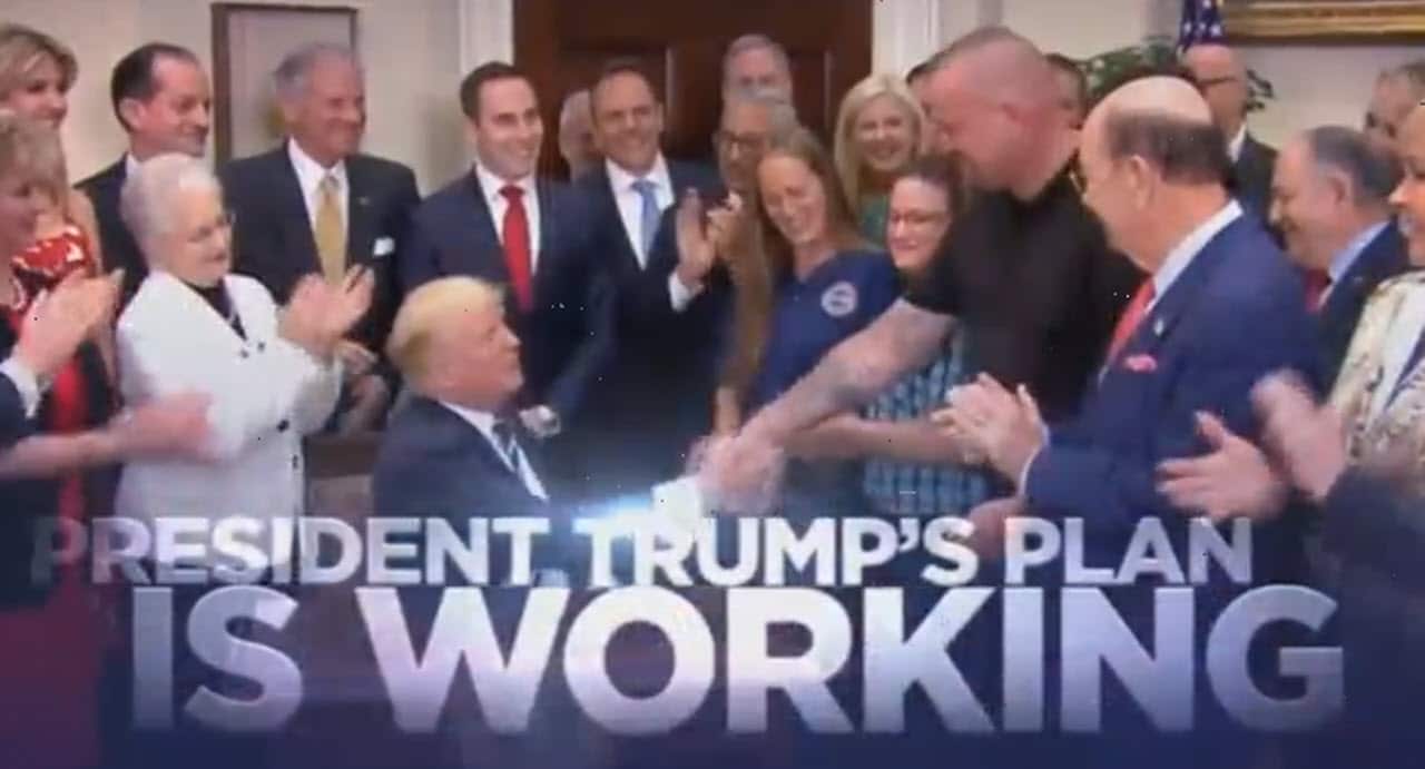 President Trump has released his first re-election ad.