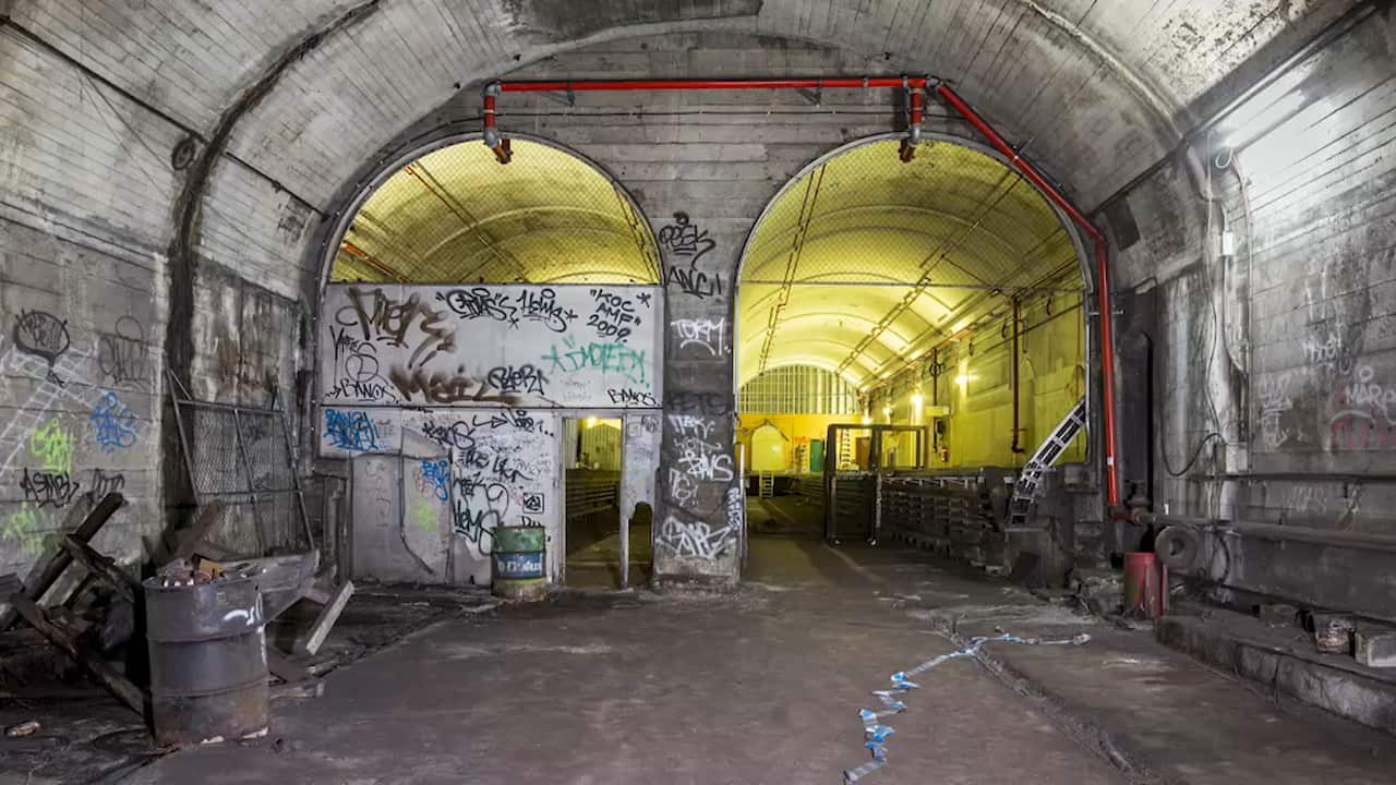Disused underground tunnel.