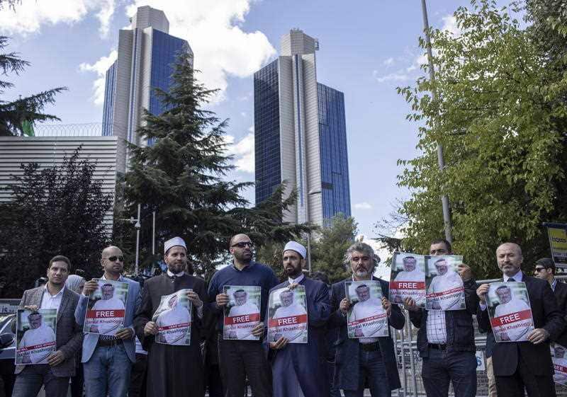 Khashoggi, a 59-year-old journalist who has lived in self-imposed exile since Prince Mohammed's rise to power, disappeared earlier this month,