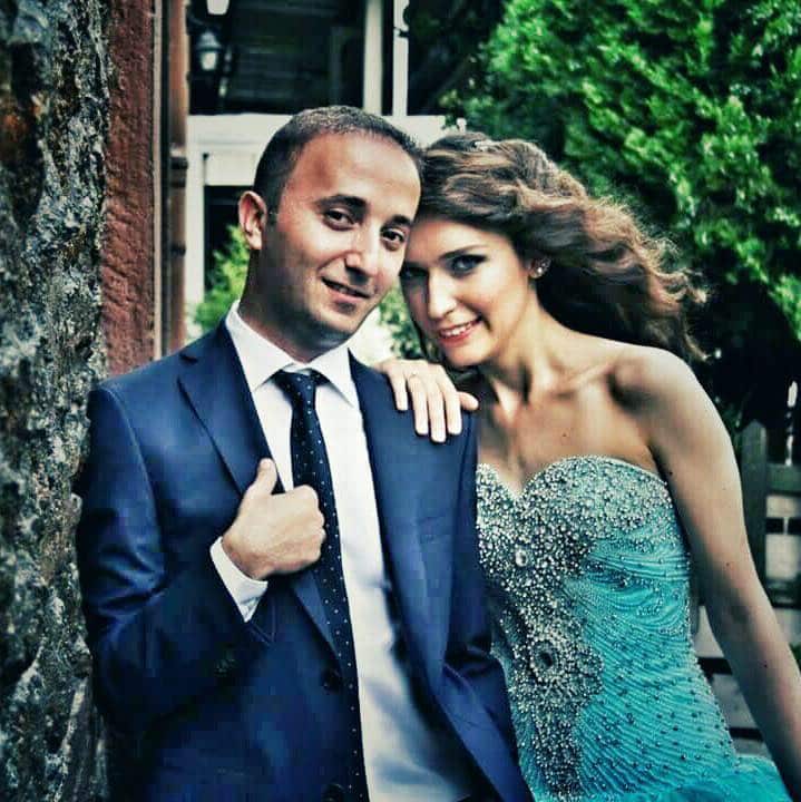 Turkish bombing victim Yusuf Haznedaroglu with his wife.