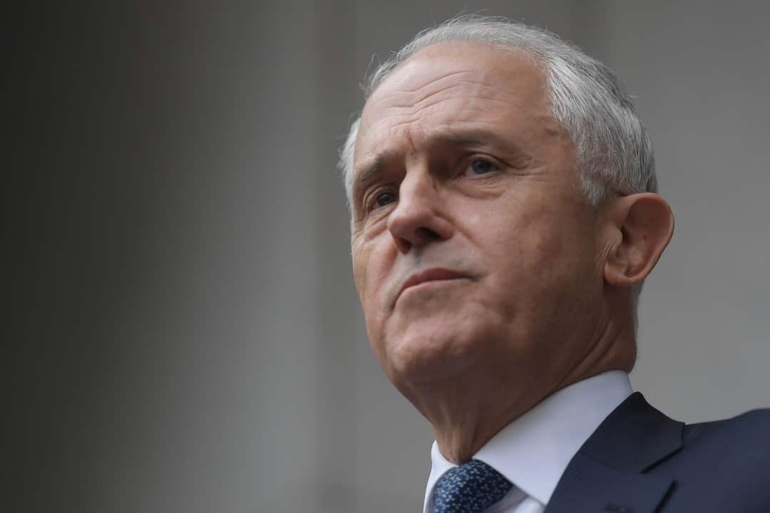 The former PM Malcolm Turnbull.