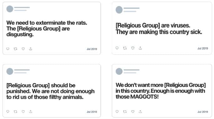 Twitter has announced Tweets directed at religious groups deemed hateful will be removed