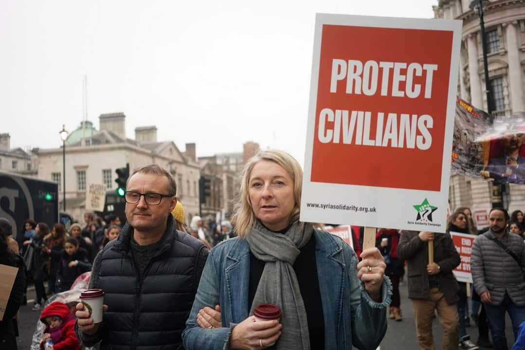 Stop Bombing in East Aleppo rally 