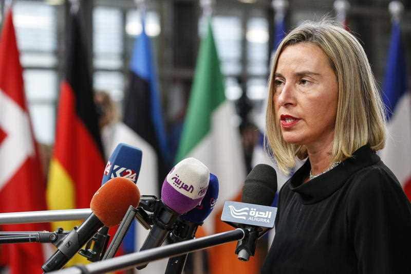 High Representative for Foreign Affairs and Security Policy Federica Mogherini.