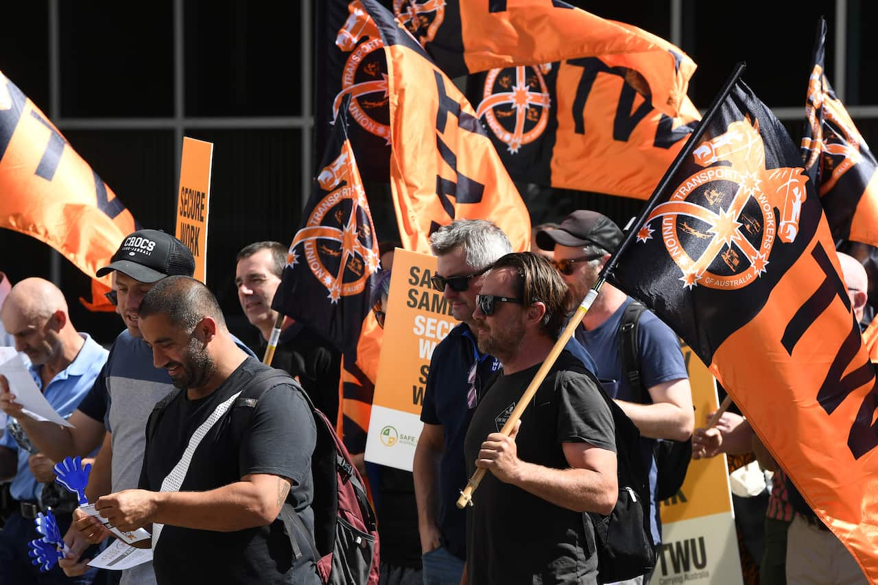 The draft laws would  make it easier to deregister unions and ban officials.