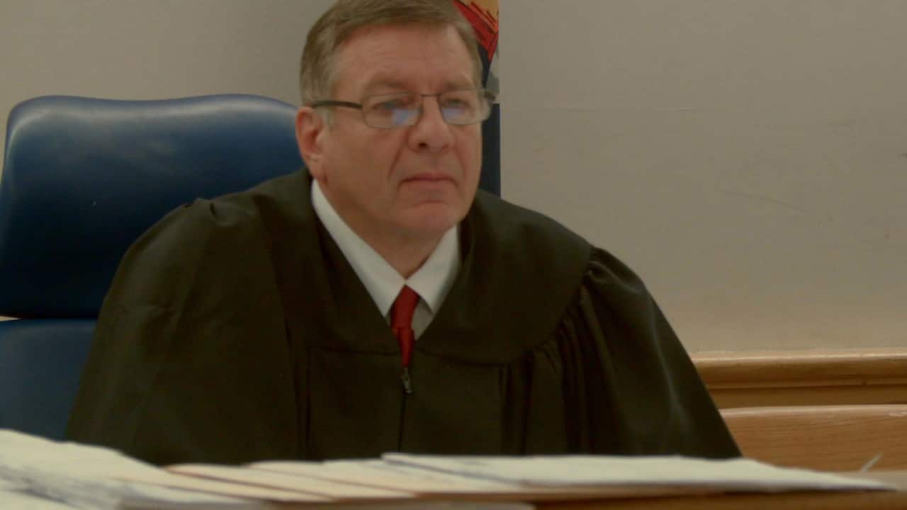 Judge Alex Calabrese at work in the Red Hook Justice Centre.