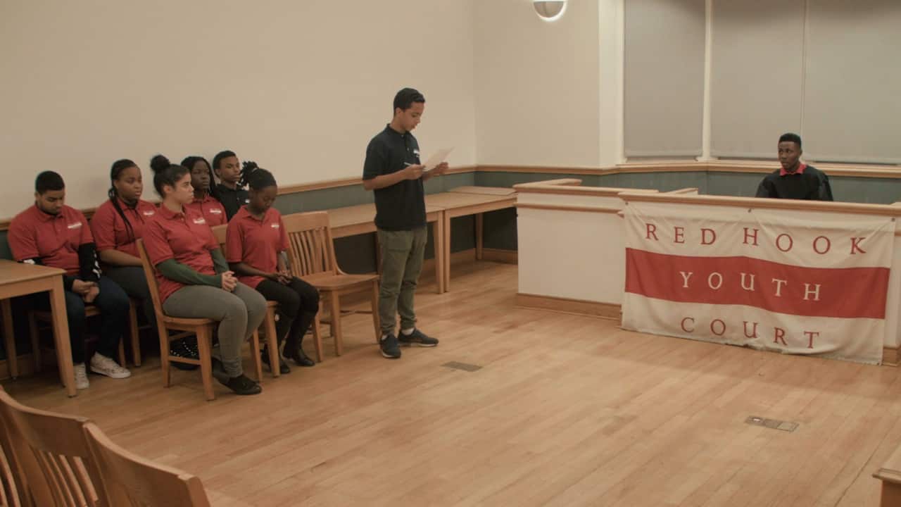 The Youth Court mirrors a real adult court with its judge and jury.