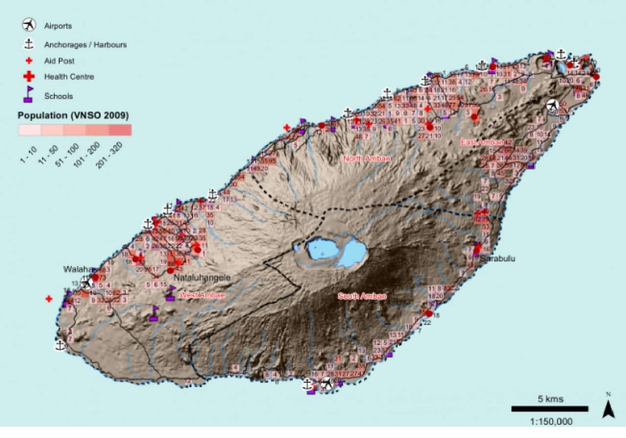 Vanuatu: Ambae Planning Map