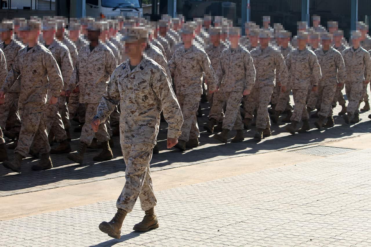 Unidentified US marines 