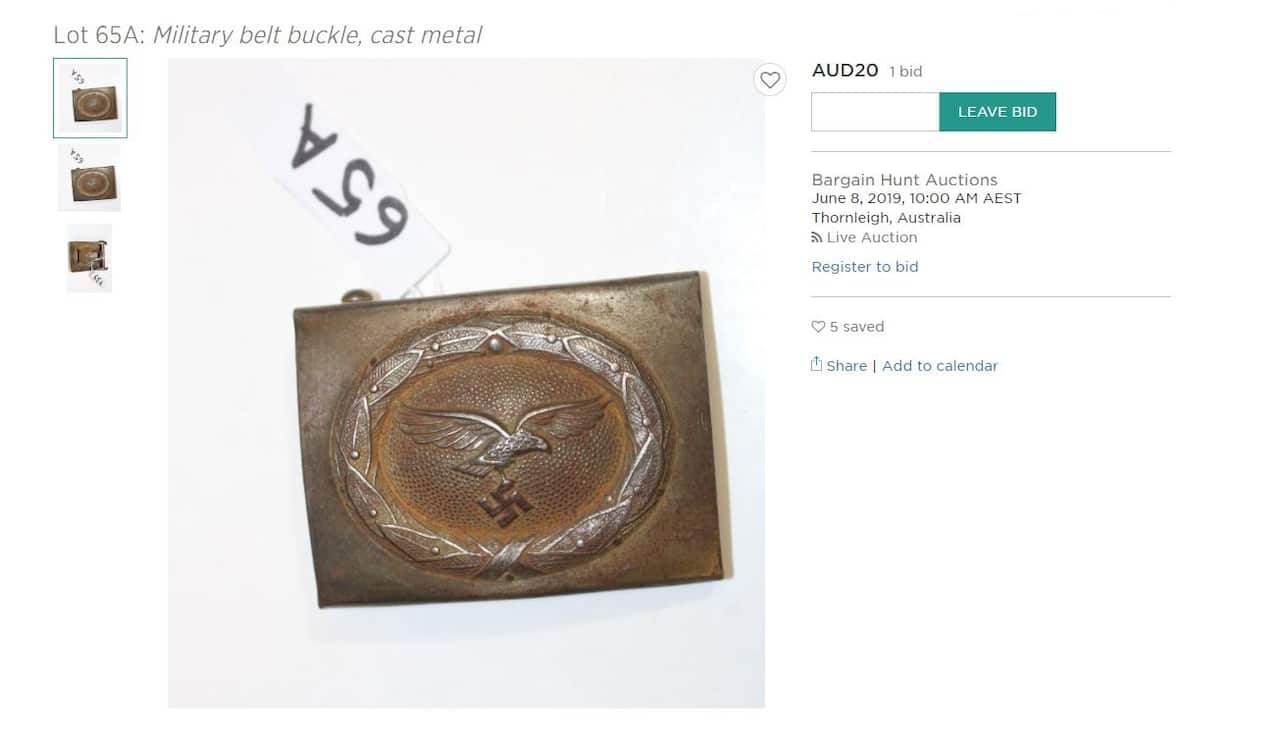 A Nazi belt buckle.