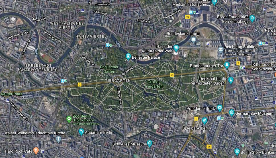 The shooting took place in a public park in the middle of Berlin.