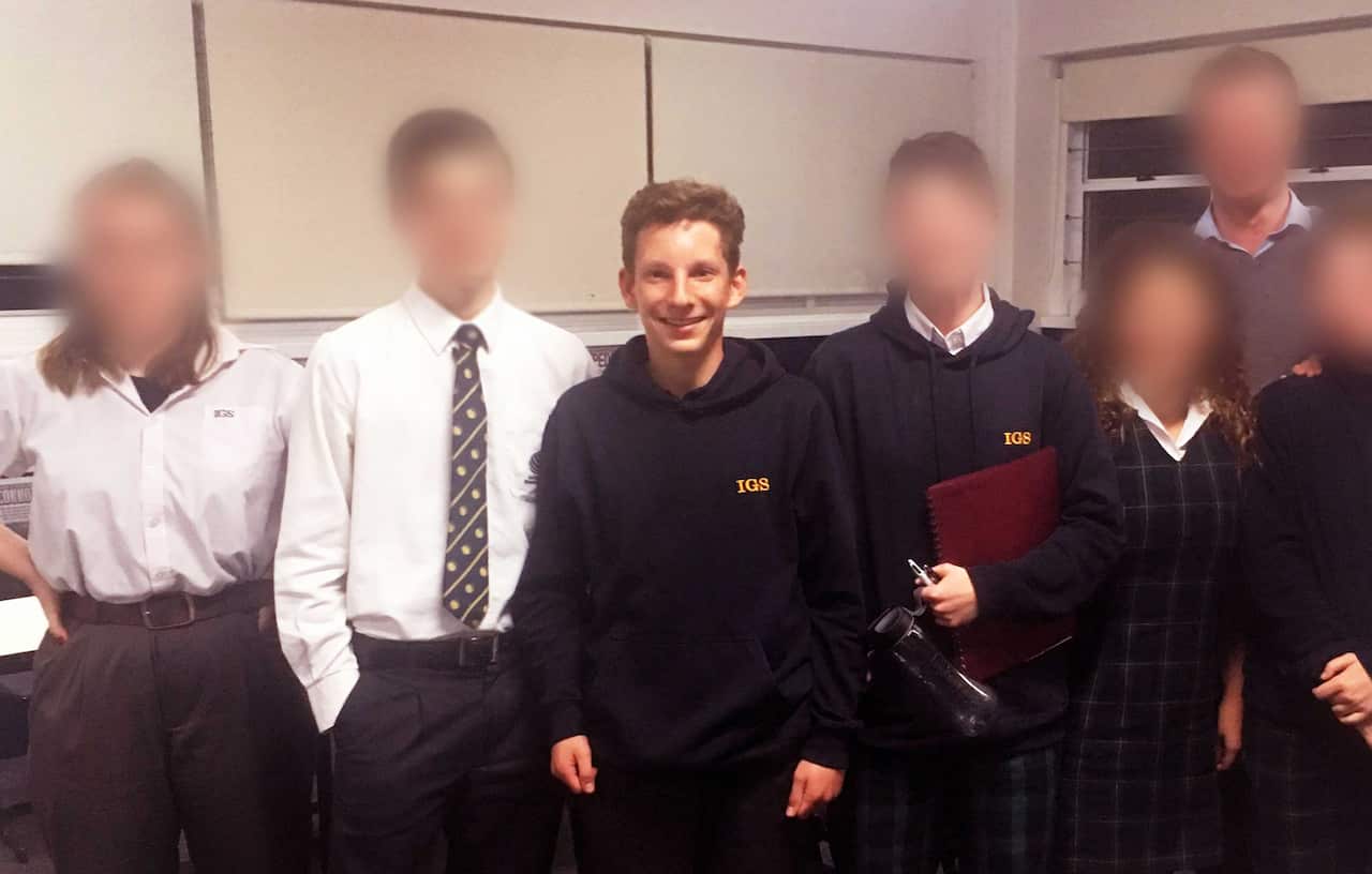 Max Meyer was part of the mock trials team at the International Grammar School in Sydney. 