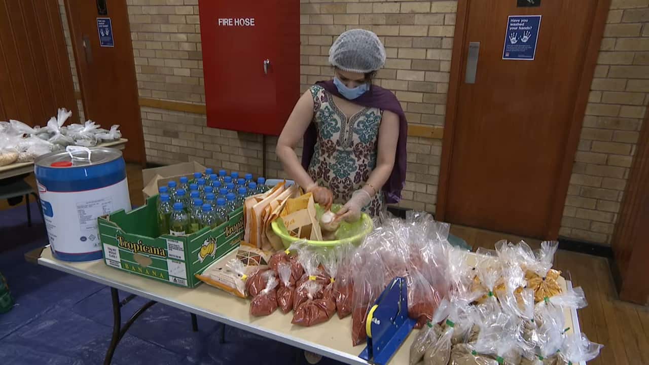 The Council rely on food donations from local communities. 