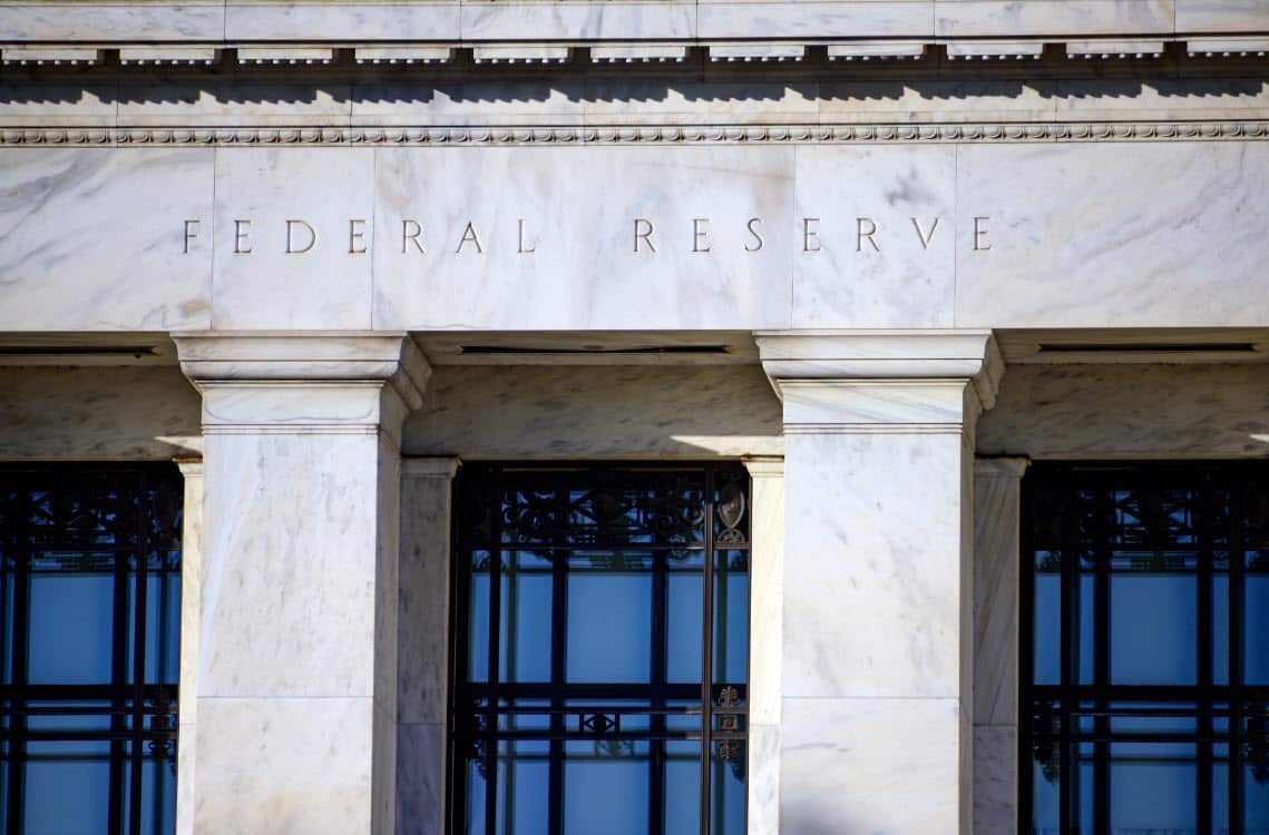 Exterior of the Marriner S. Eccles Federal Reserve Board Building, located along Constitution Avenue at 20th Street, NW in Washington, DC, on November 11, 2018 (AAP)