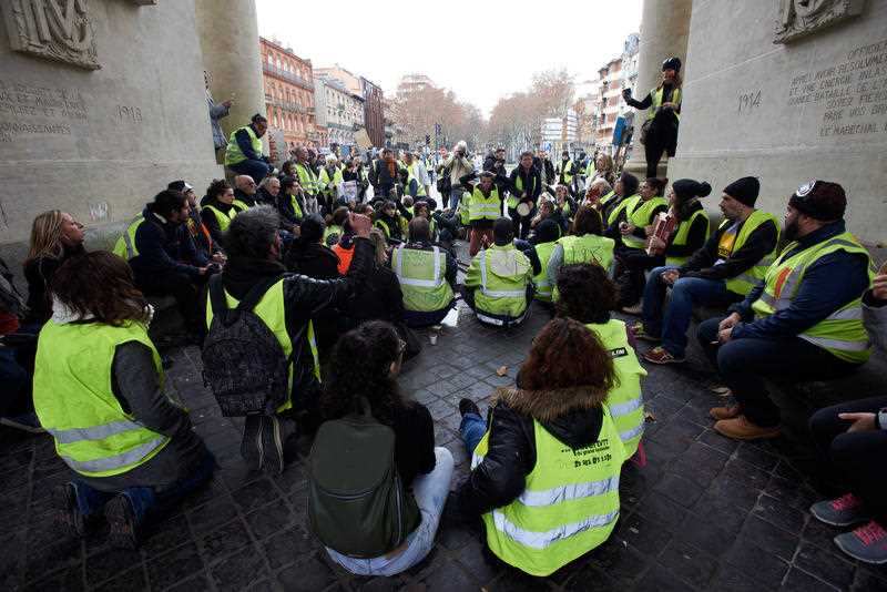 Yellow Vests in Toulouse earlier this month. More than 5000 people have been arrested since November 17, across France.