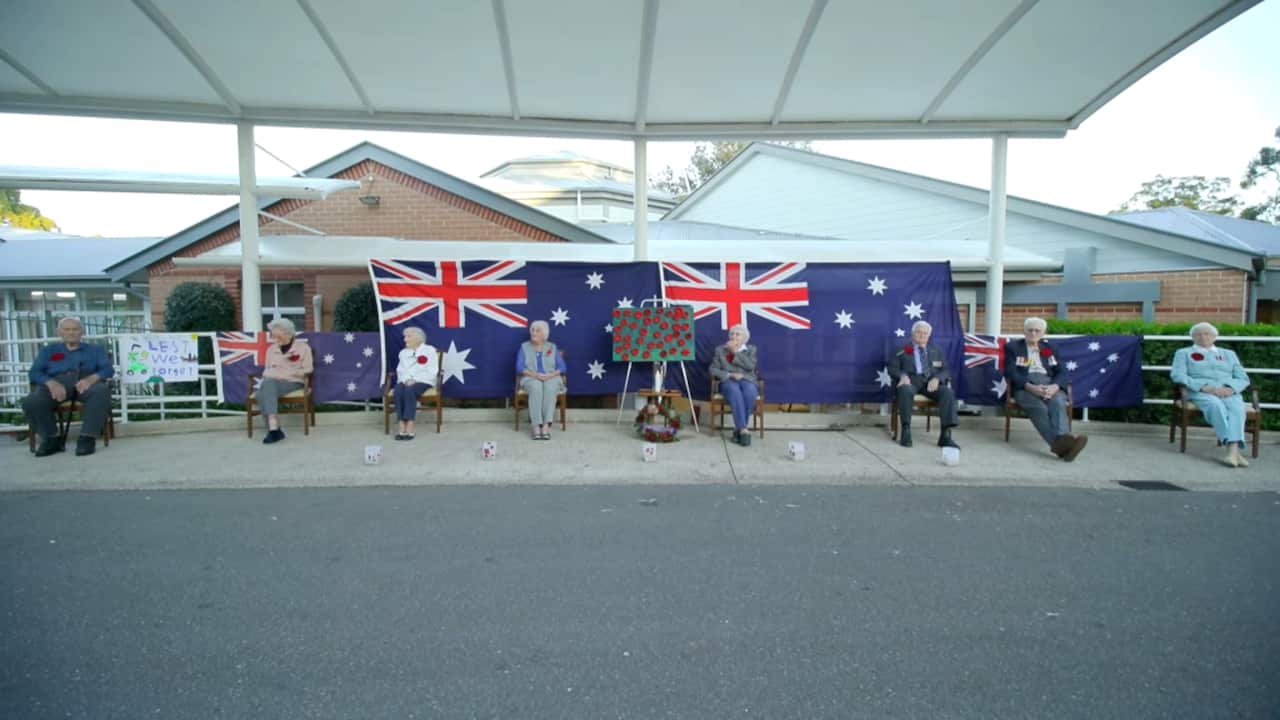 Australia's war veterans marked Anzac Day differently this year because of social-distancing rules.