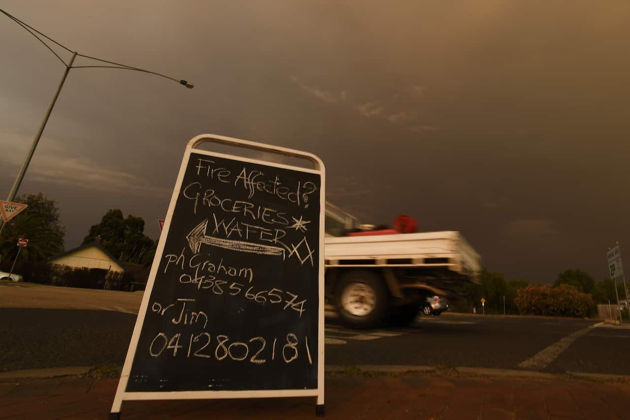 A third person is confirmed to have died in Victoria's bushfires.