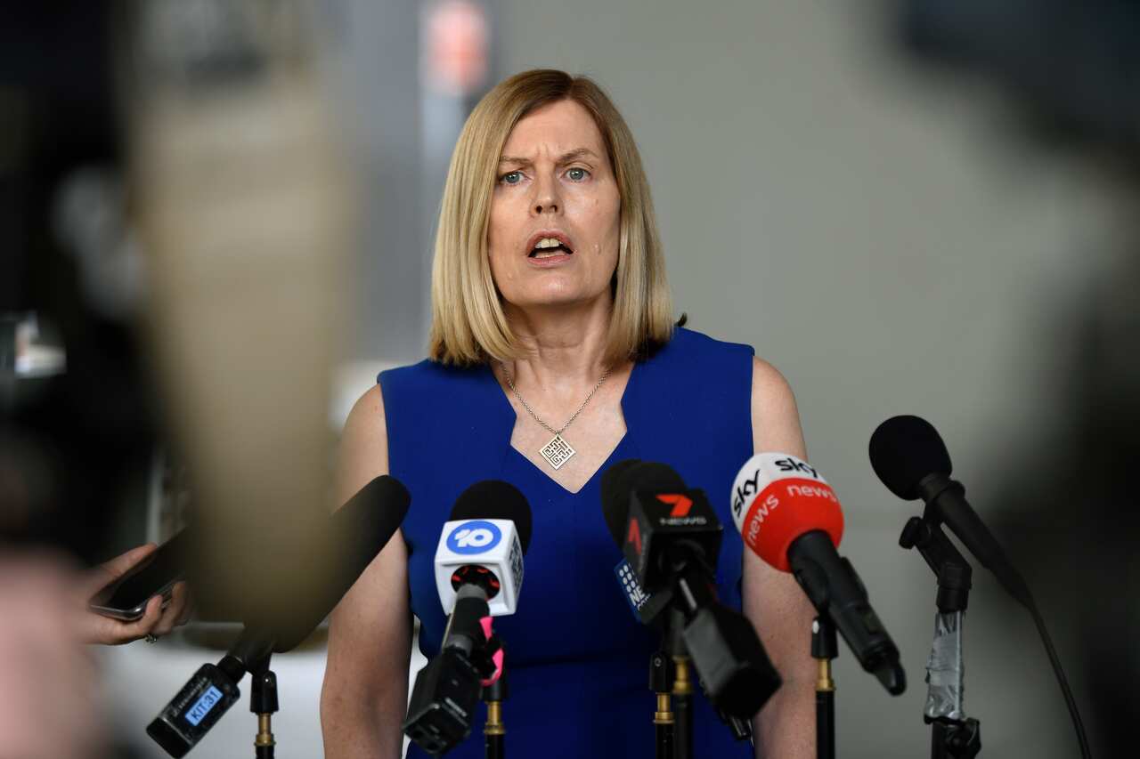 NSW Chief Health Officer Dr Kerry Chant speaks to the media.