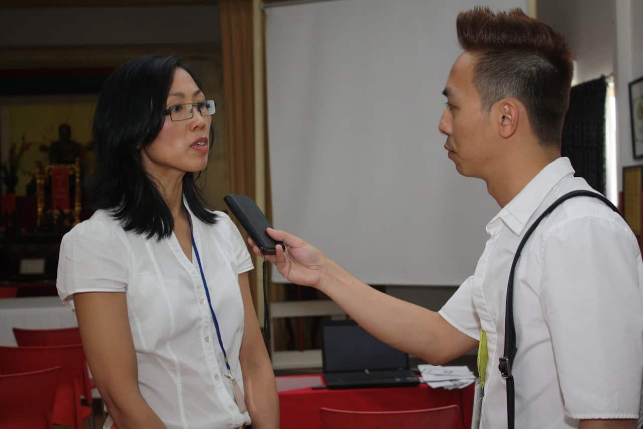 Vietnamese community president Viv Nguyen.