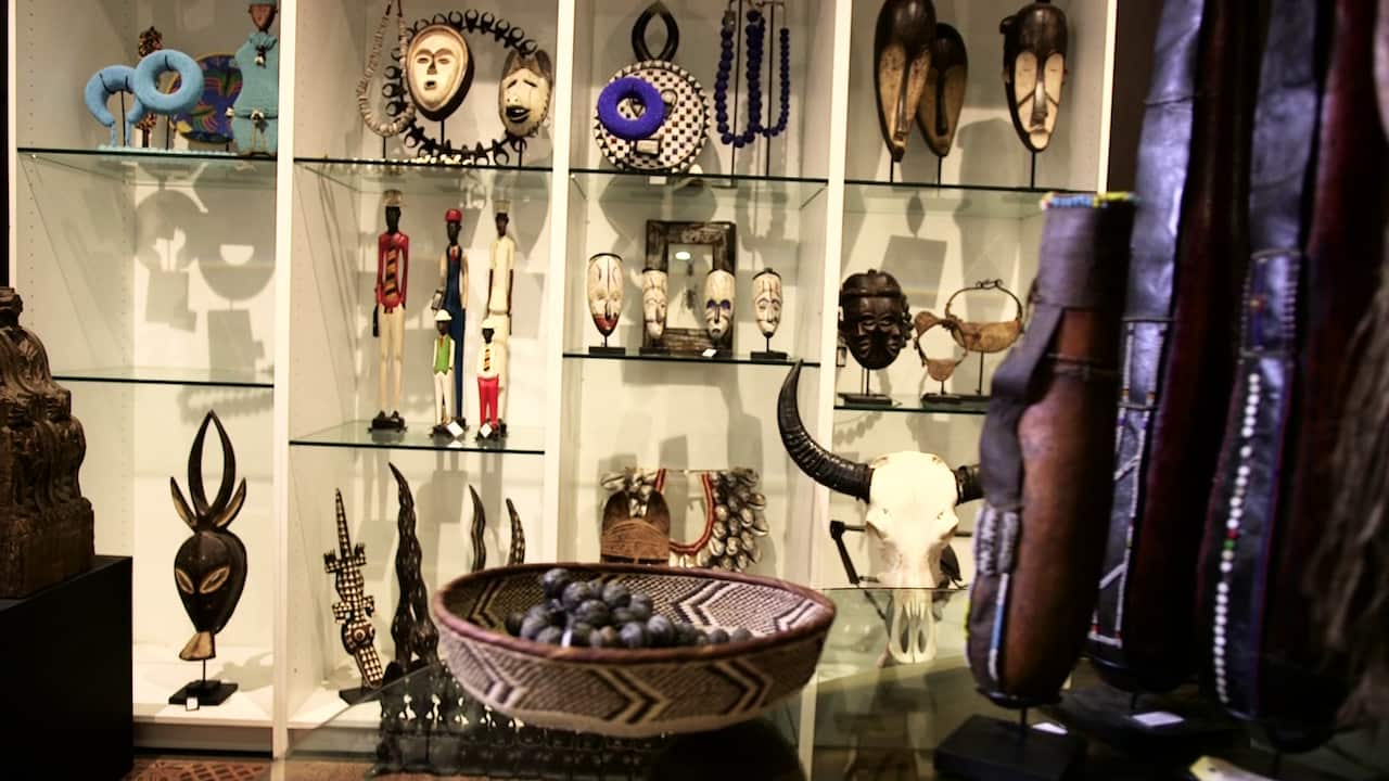 Many of the items in the store come from South Africa
