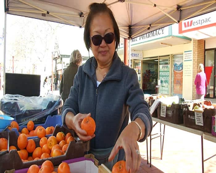 Armadale stallholder Rowena Kinnane wants to know what the candidates will do to tackle crime