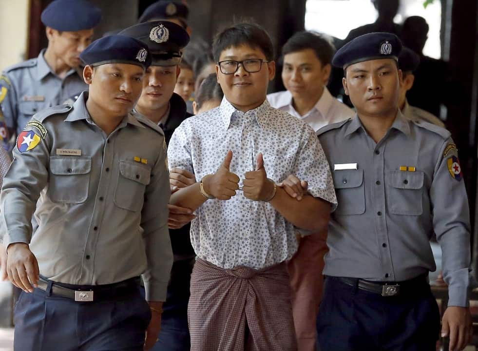 Detained Reuters journalist Wa Lone.