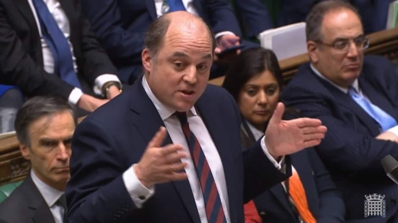 British Secretary of State for Defence Ben Wallace.
