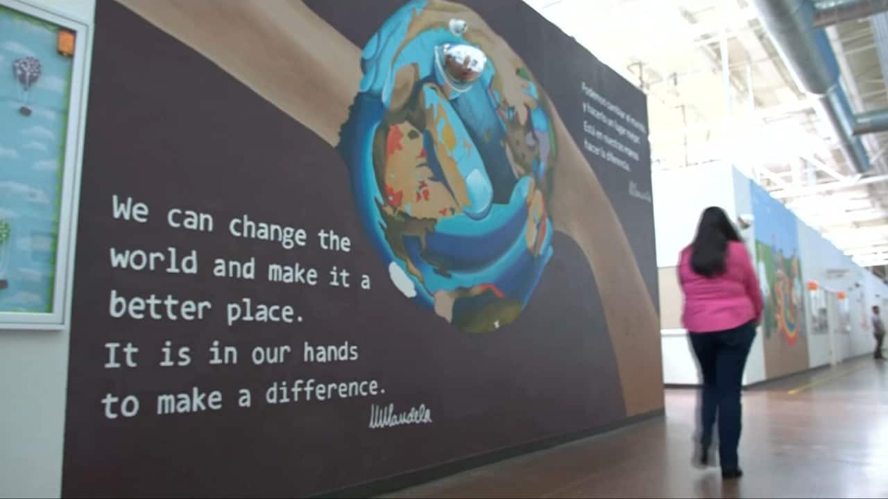 The converted Walmart store in Brownsville, Texas.