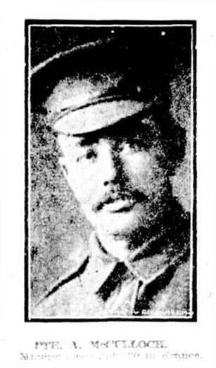 Private Alexander McCulloch
