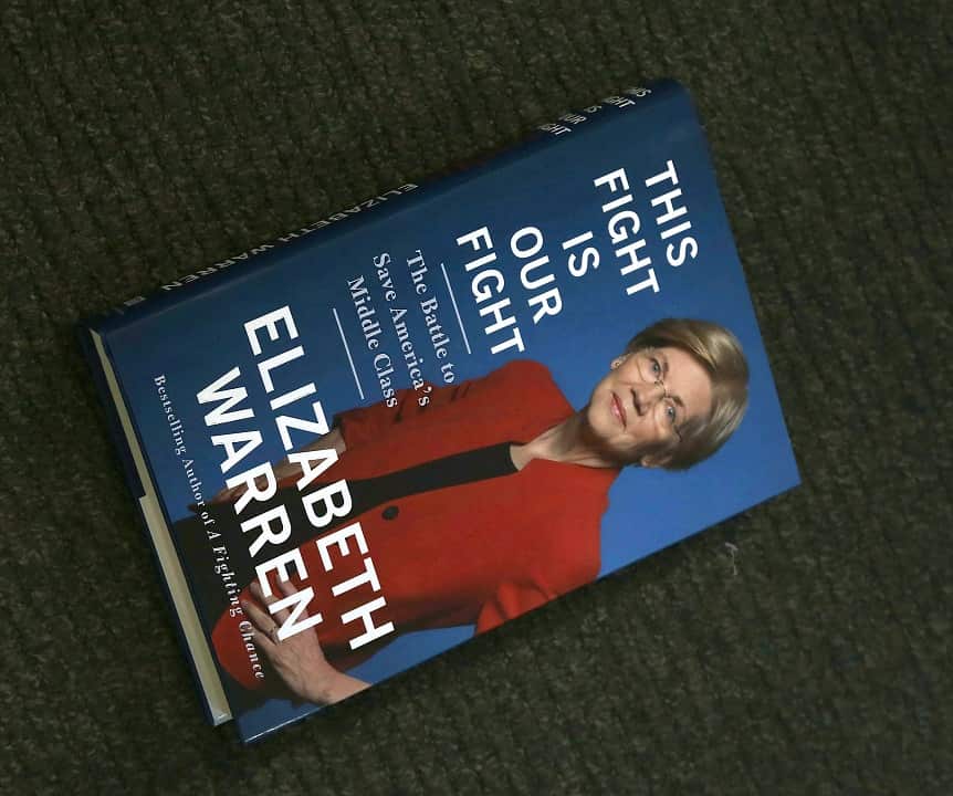 Elizabeth Warren;s book 'This Fight Is Our Fight'.