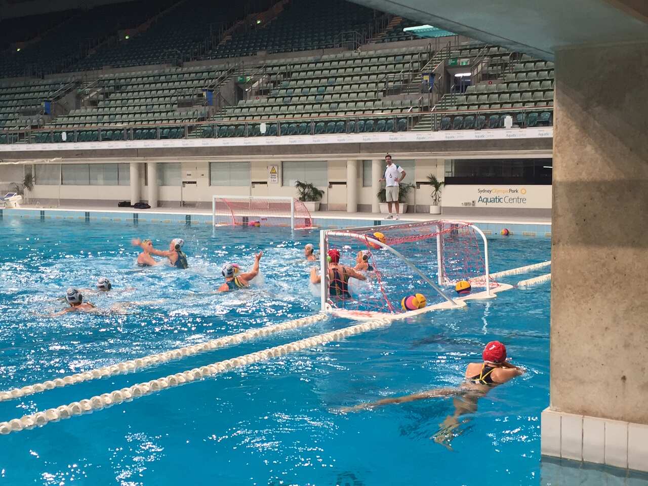 Australian Water Polo women's team training in Sydney