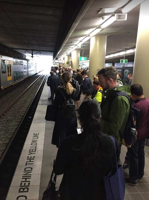 Commuters face a long way on the way home.