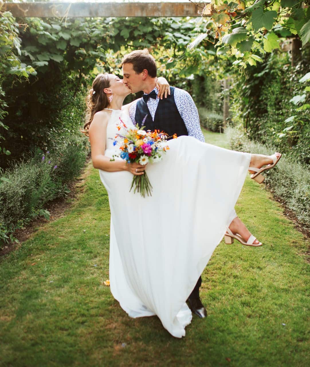 Lauren and Gerry at their wedding. 