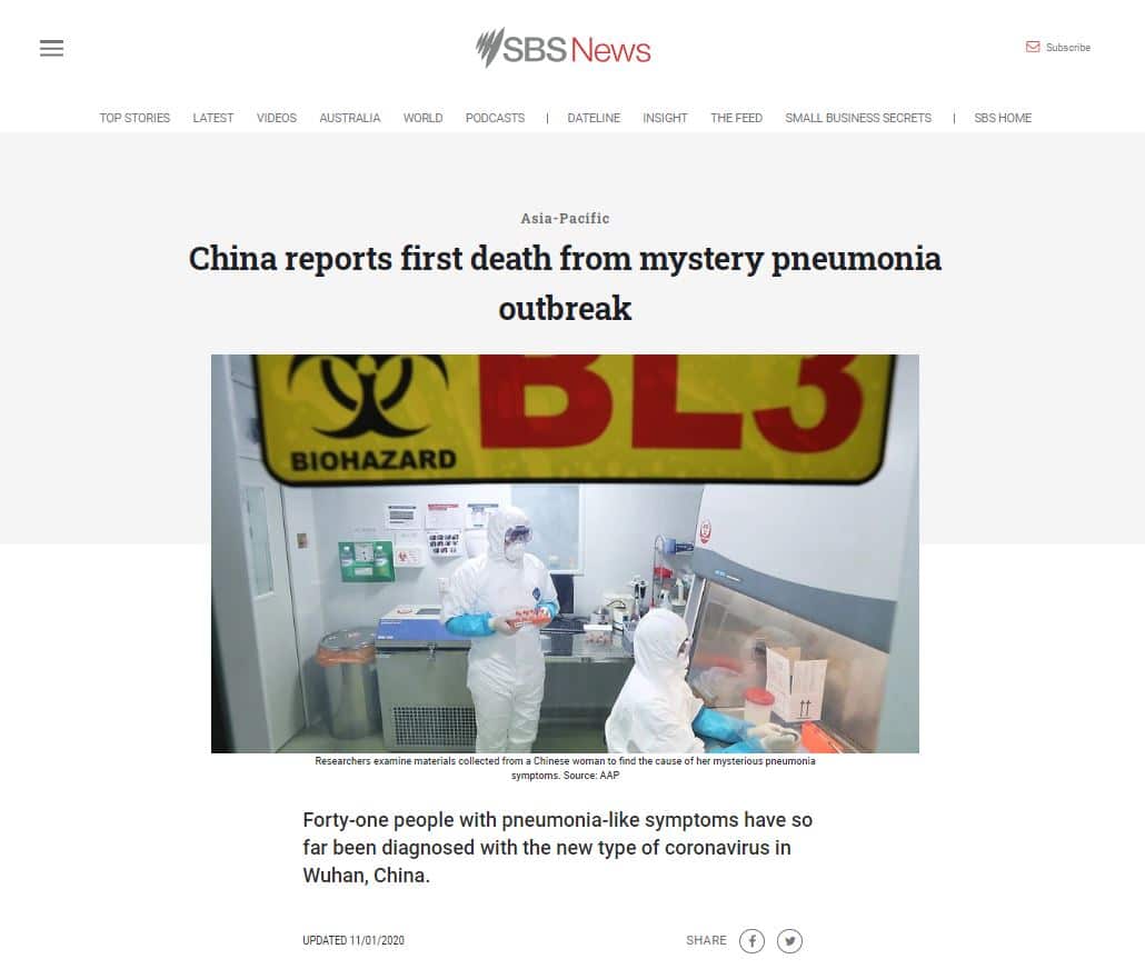 The first death was reported on January 11.