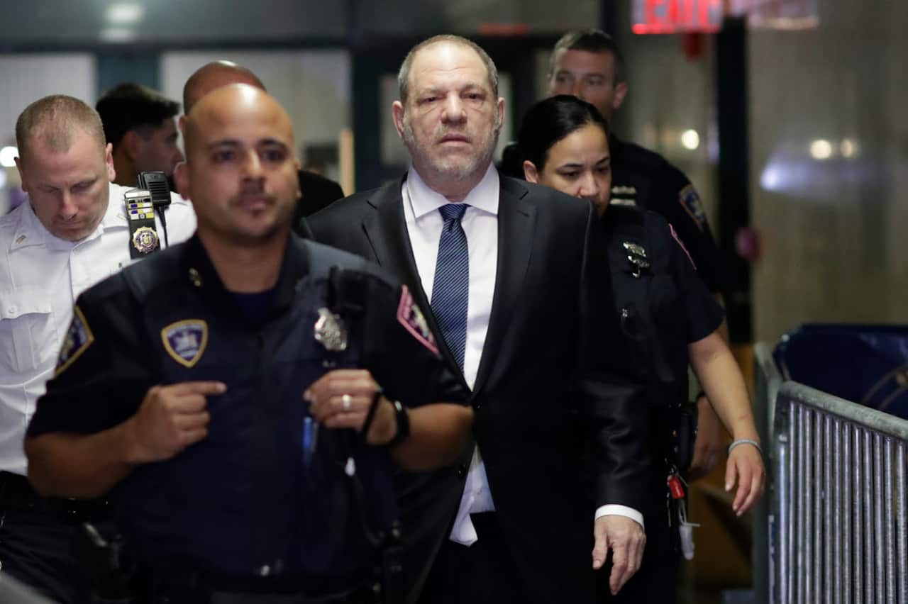 Harvey Weinstein enters State Supreme Court in New York