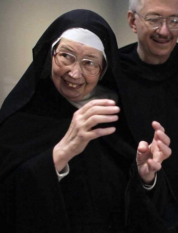 Sister Wendy Beckett visiting the Victoria & Albert museum in London in 2006.